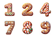 Christmas Gingerbread Alphabet PNG, an Illustration by SinaCreation (Thumbnail 3 of 7)