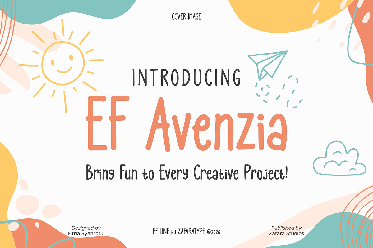 EF Avenzia, a Handwritten Font by Zafara Studios (Photo 1 of 6)