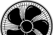 Retro Table Fan SVG Bundle, an Illustration by balal (Thumbnail 3 of 12)