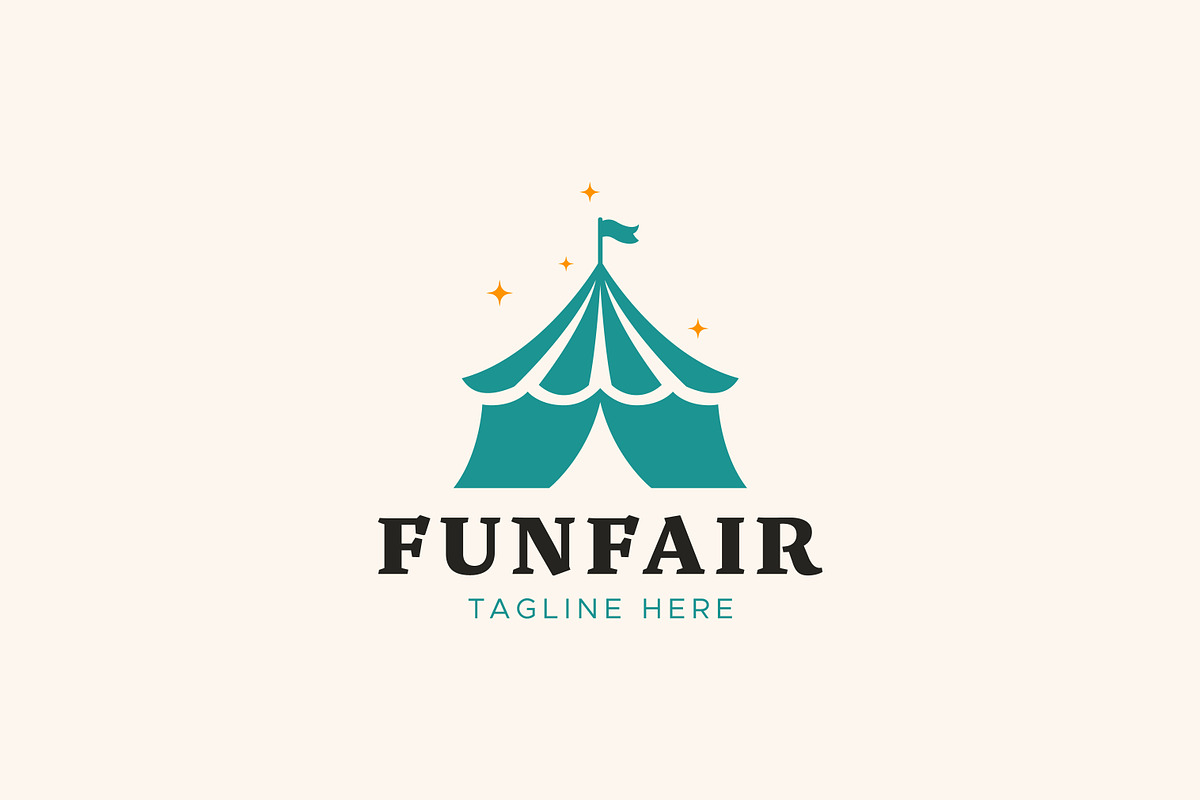 Funfair Logo Circus Tent and Festive, a Branding & Logo Template by Signatoro (Photo 3 of 3)