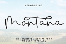 Montana | Script Font