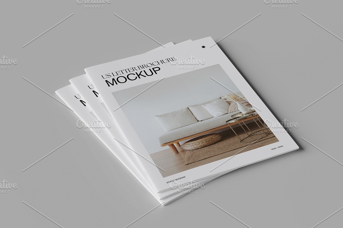 Us Letter Brochure Mockup, a Books & Magazine Mockup by Tokobeta (Photo 2 of 12)