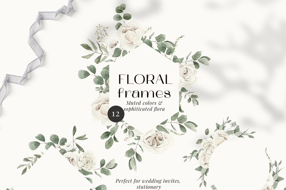 White roses spring flowers wedding, an Illustration by Grace Noboa Illustrations (Photo 6 of 7)