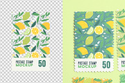 Four Postage Stamps Mockup, an Advertising Mockup by Custom Scene (Thumbnail 11 of 11)
