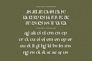 Kangki Stylish Serif, a Serif Font by Cruzine (Thumbnail 7 of 8)