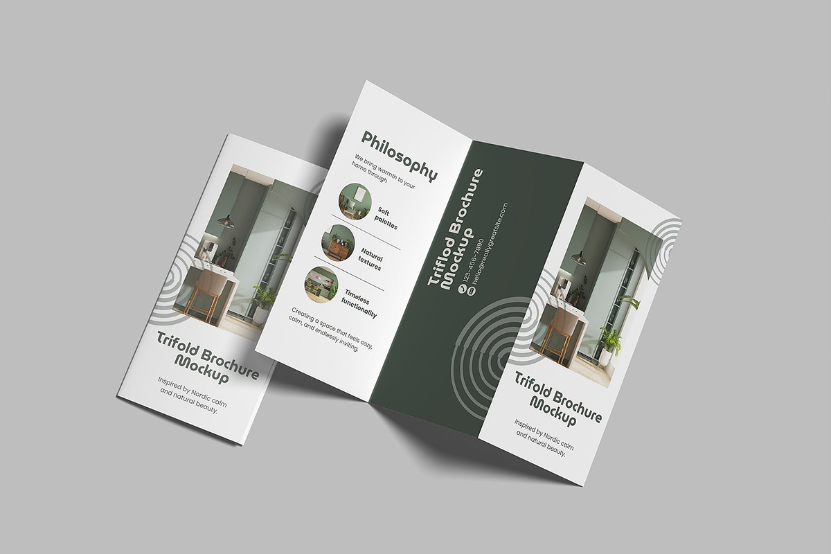 Trifold Brochure Mockup, an Advertising Mockup by graphicsecond (Photo 5 of 5)