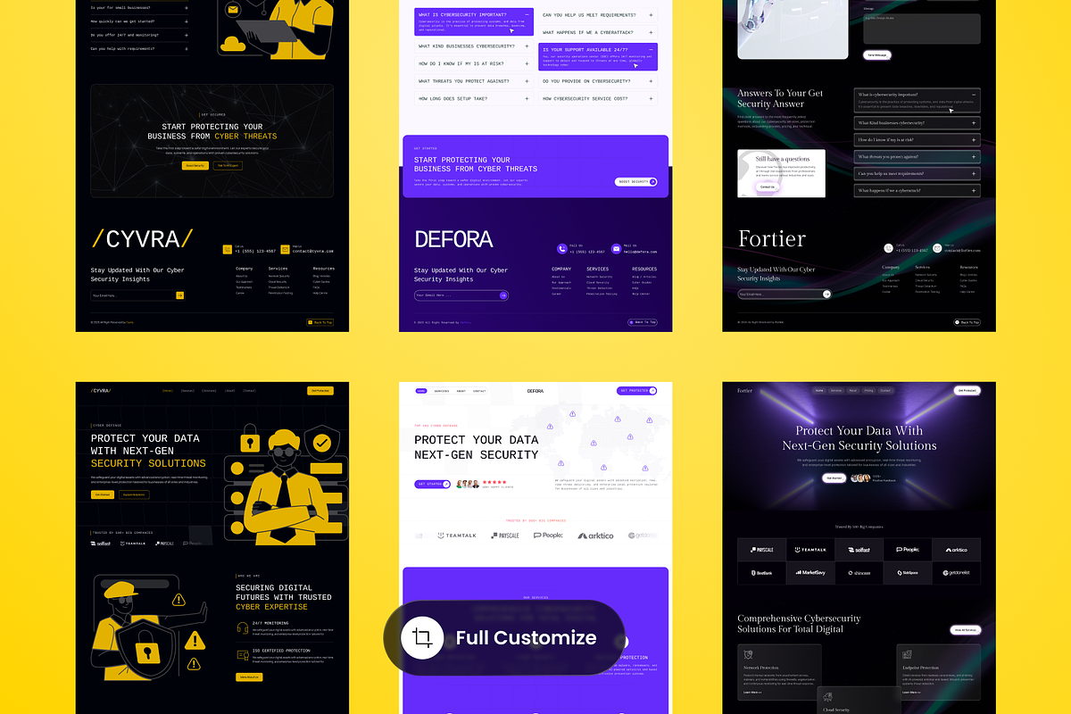 Bundle Cyber Security Landing Pages preview 3