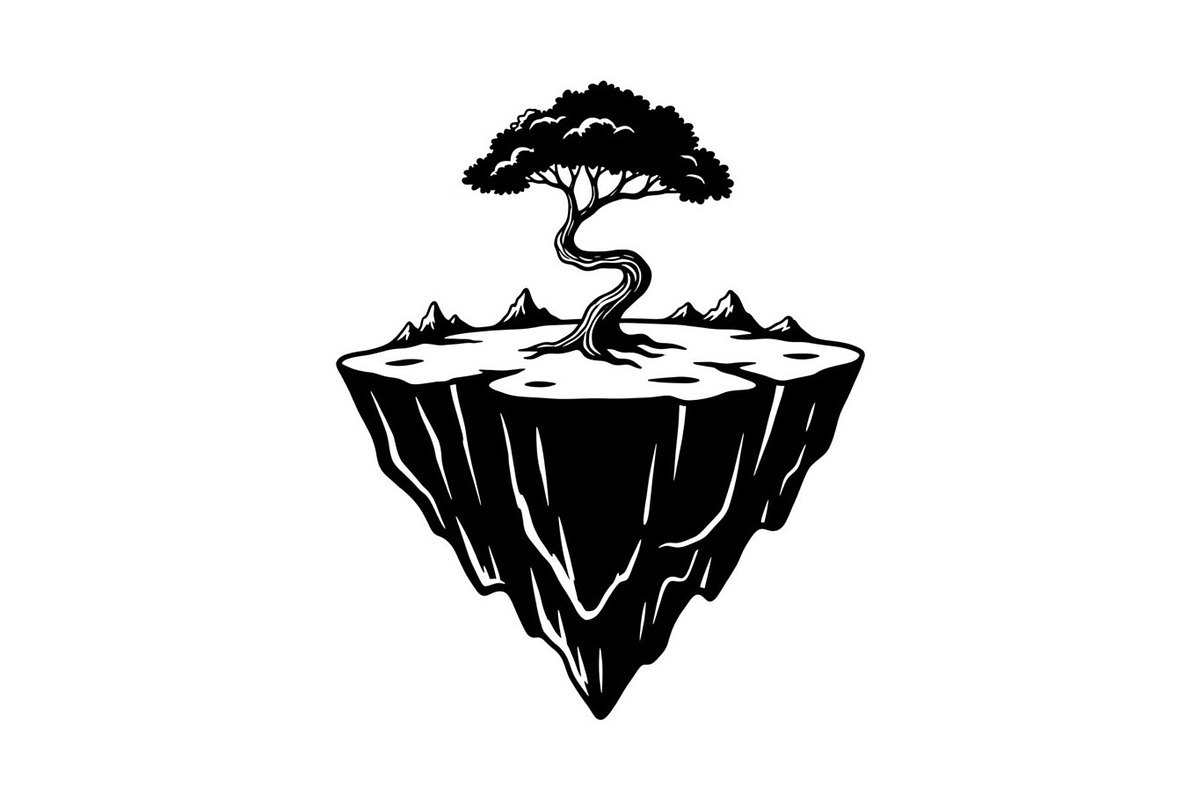 50 Floating Island Bonsai Vector Bun, an Illustration by Designs_River (Photo 8 of 51)