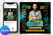 Church Flyer | Canva Flyers, a Social Media Template by Design Up (Thumbnail 1 of 2)