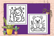 Adorable Cozy Bear Cute & Comfy, an Animal Illustration by Printable Design Store (Thumbnail 5 of 6)