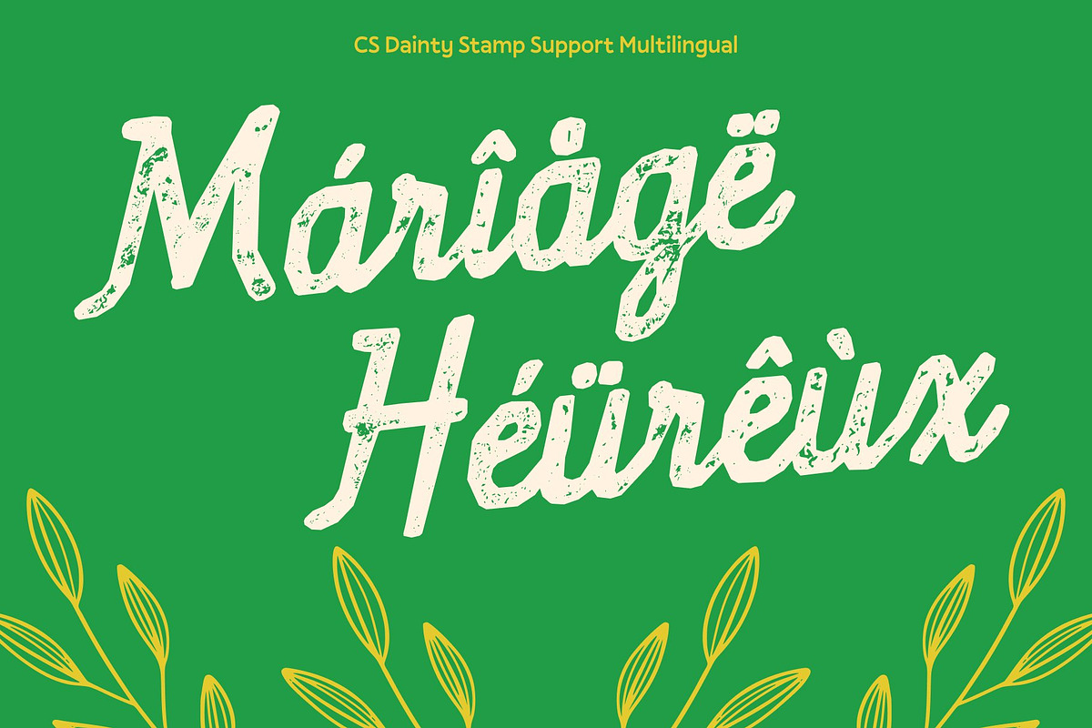 CS Dainty Stamp, a Script Font by Craft Supply Co. (Photo 7 of 8)