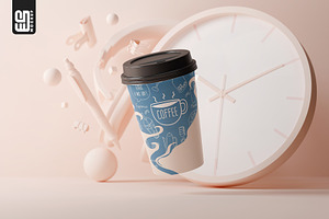 Takeaway Paper Coffee Cup Mockup