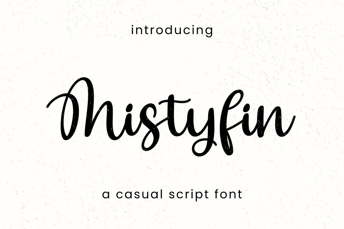 Mistyfin, a Handwritten Font by BearyType Studio (Photo 1 of 5)