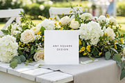 Square Card Mockup Garden Floral, a Product Mockup by TatiMockup (Thumbnail 2 of 5)