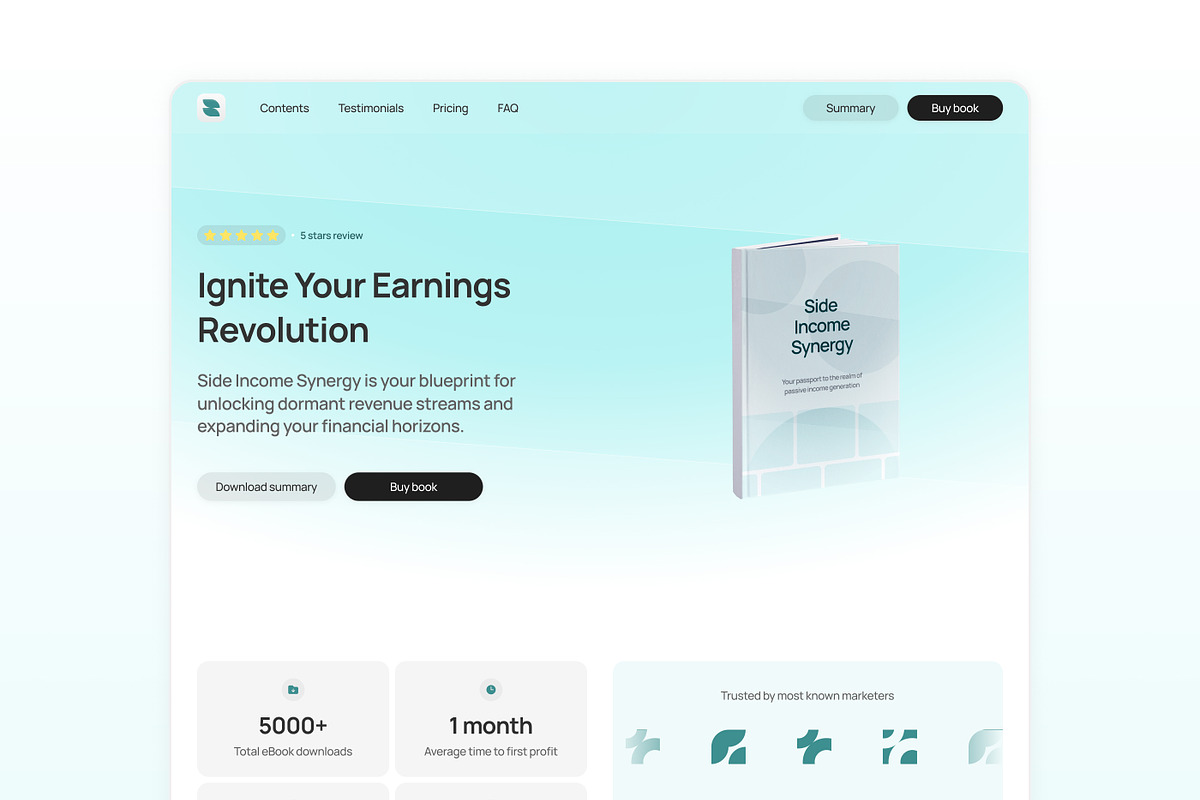 Icarus Framer eBook Template, a Websites & App Template by Ali Çorak (Photo 2 of 3)