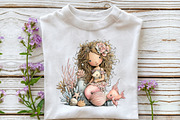 Whimsical Sea Mermaid Clipart, an Illustration by OK Design (Thumbnail 6 of 6)