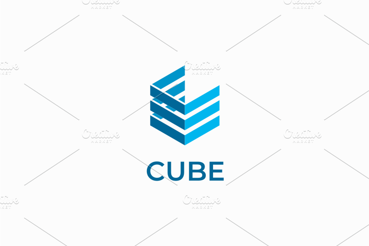 Abstract Layered Corner Cube Logo, a Branding & Logo Template by yopie (Photo 2 of 4)
