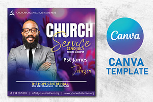 Church Flyer Canva Template