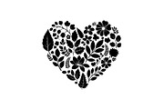 Floral Heart Silhouette Bundle, an Illustration by Designs_River (Thumbnail 26 of 31)