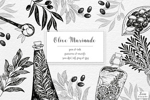 Olives Marinade Patterns & Motifs