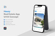 Housy - Real Estate App UI Kit, an UI Kit Template by iDoodle Studio (Thumbnail 1 of 4)
