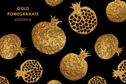 GOLD POMEGRANATE collection, a Pattern Graphic by xgart (Thumbnail 1 of 6)