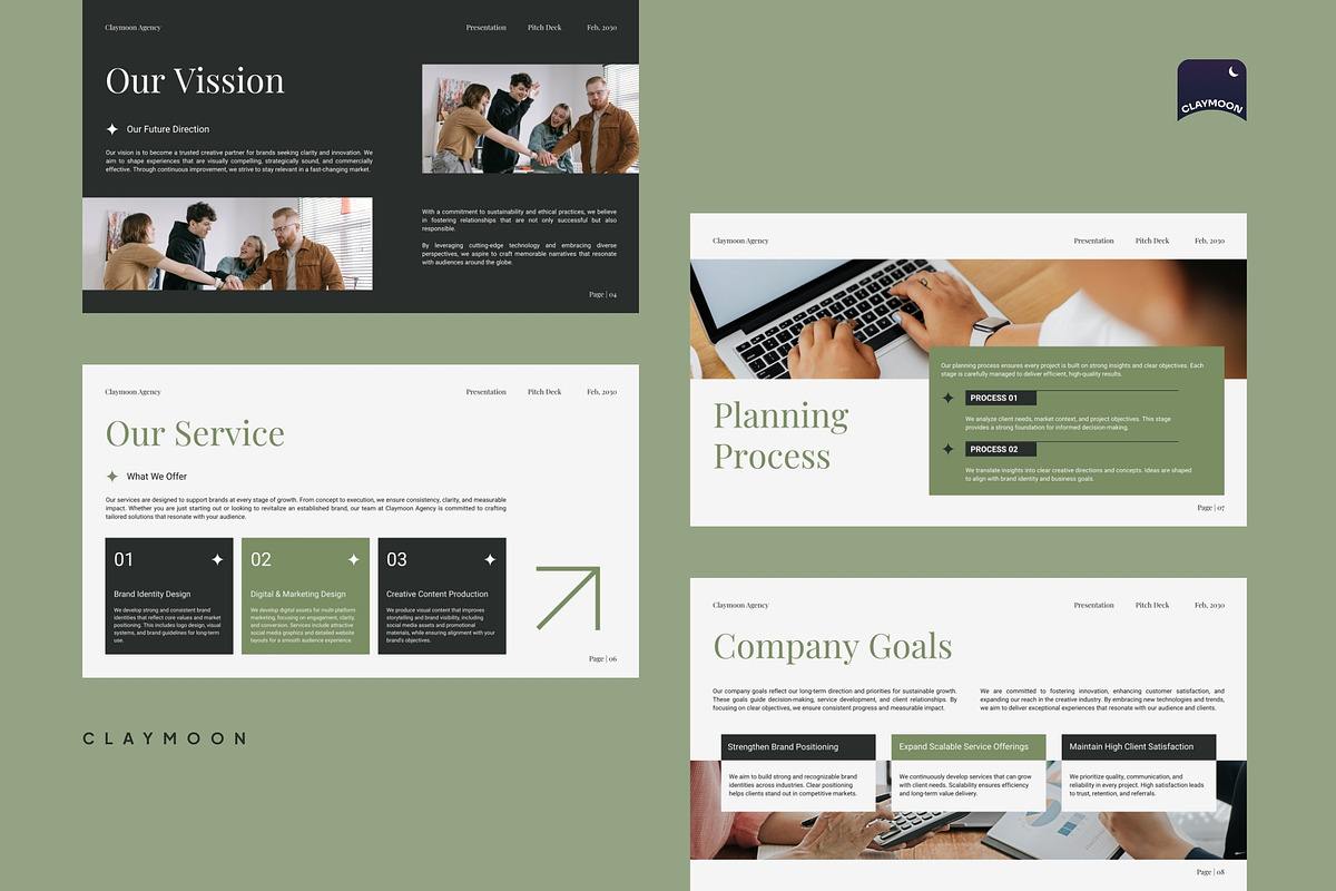 Pitch Deck, a Presentation Template by Claymoon Lab (Photo 4 of 7)