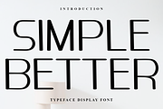Simple Better, a Sans Serif Font by FreshTypeINK (Thumbnail 1 of 8)