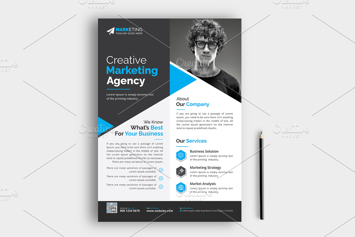 Corporate Business Flyer Template, a Flyer Template by GraphicsBurg (Photo 2 of 4)