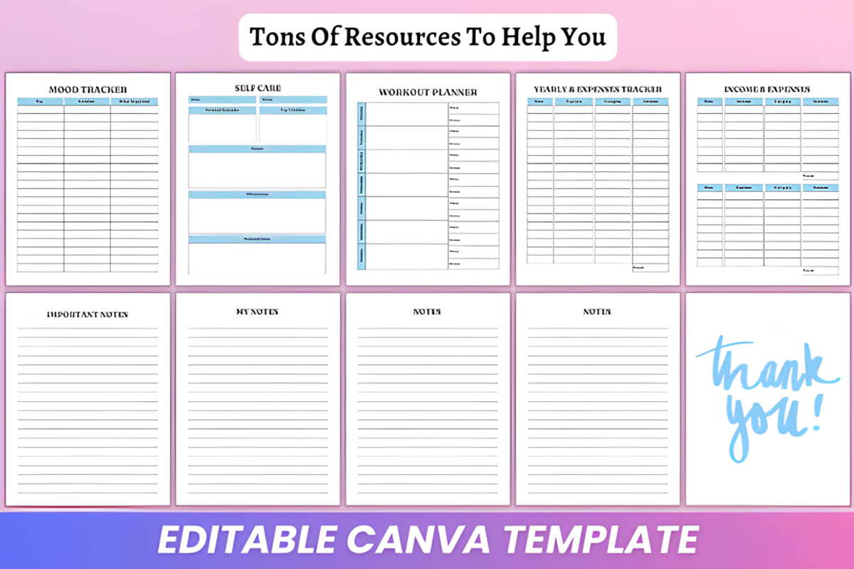 ADHD Planner Kdp Interior, a Social Media Template by Coco Bloom (Photo 3 of 7)