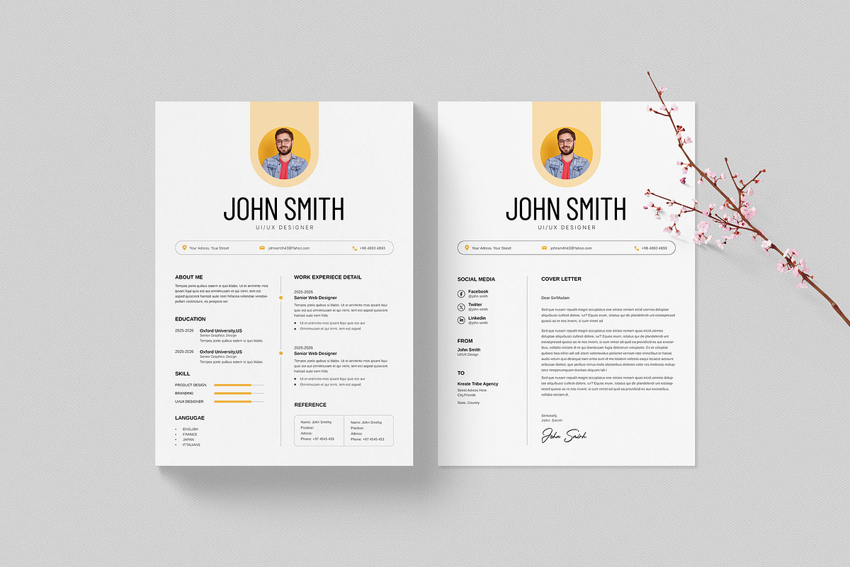 Resume Template preview 2
