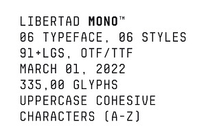 Libertad Mono - Font Family