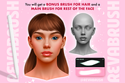 Procreate Female Head Portrait brush, a Brush Add-On by Revabrush (Thumbnail 5 of 8)