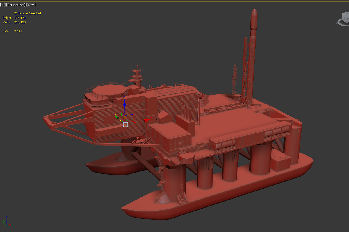 Sea Launch rocket platform 3d model, an Architecture 3D Model by konstantin.ermolaev (Photo 8 of 9)