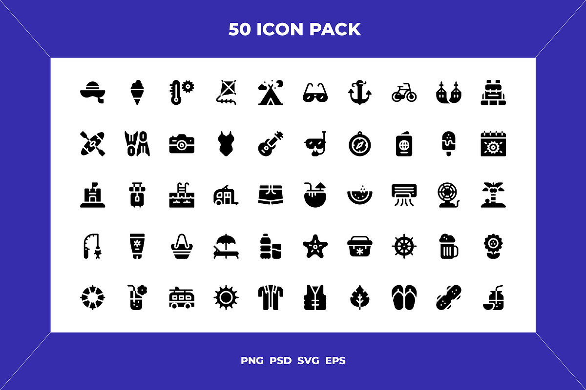 Summer icons, an Outline Icon by Wencory (Photo 1 of 2)