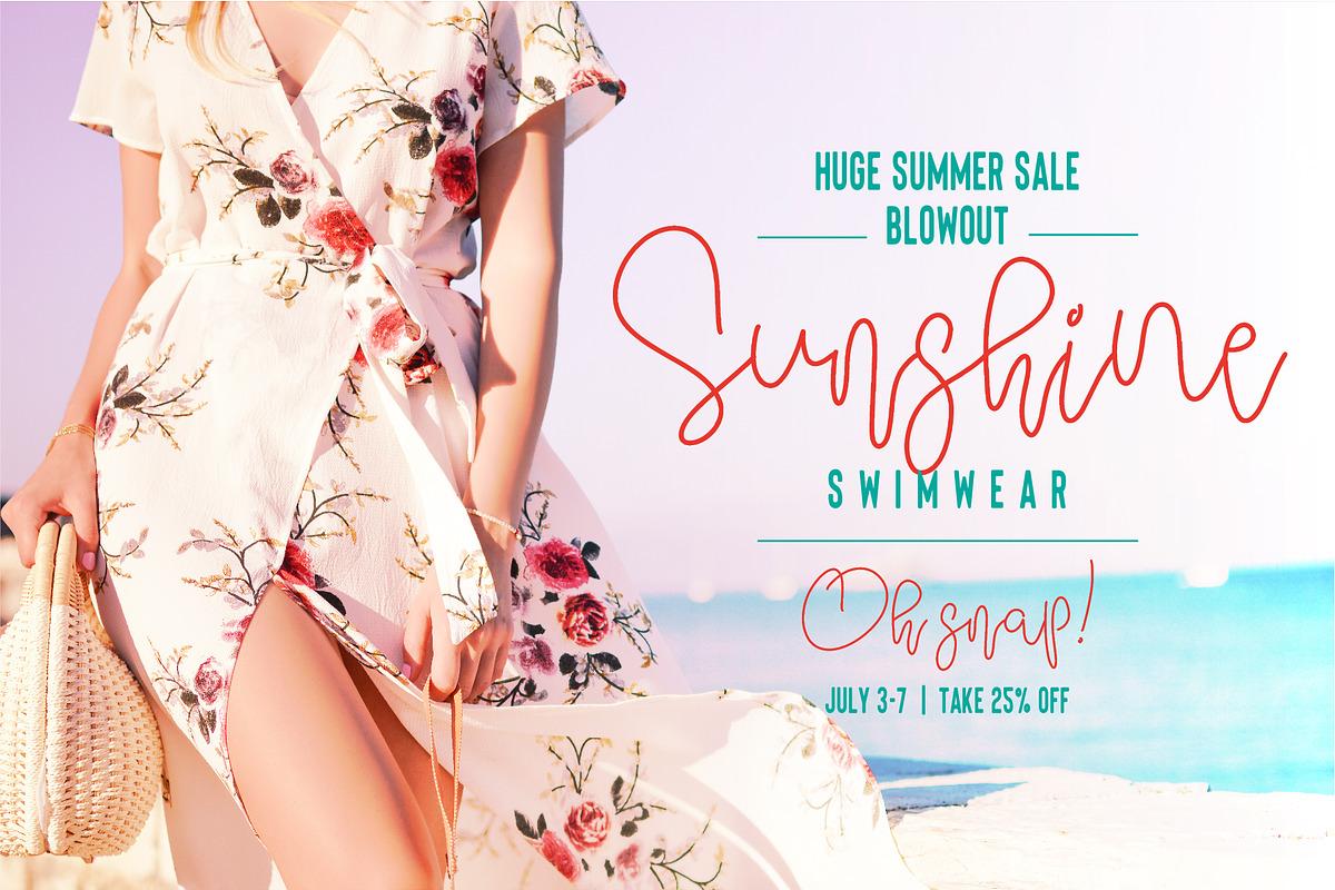 Floral Thunder Font Duo preview 6