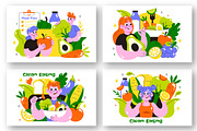 10 Clean Eating Illustration, a Food Illustration by denayunebgt (Thumbnail 2 of 4)