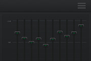 Music Player Dark Mobile GUI, an Android Mockup by Marabu Textures Store (Thumbnail 2 of 6)