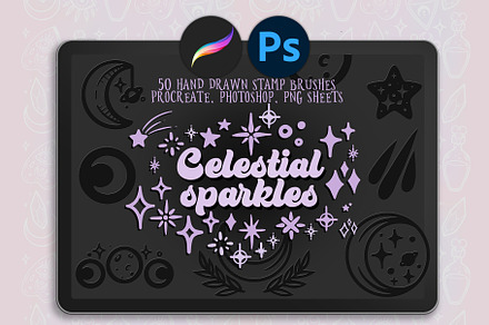 Celestial Sparkles - 50x stamp brush, a Brush Add-On by Sonch' s Curiosities