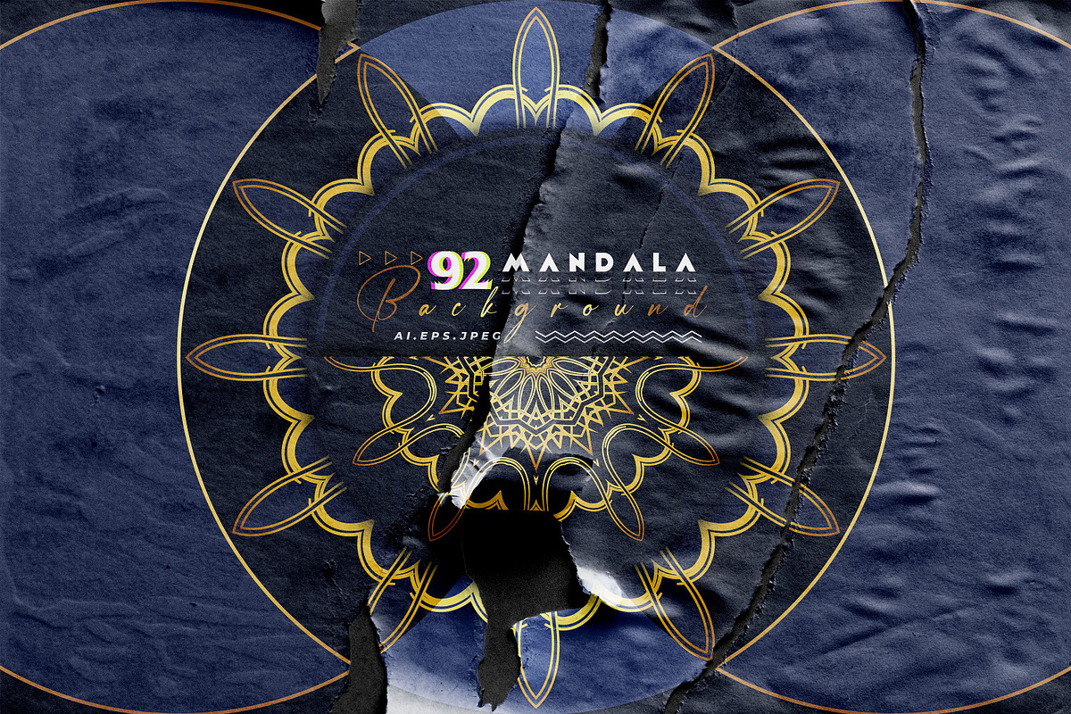 Mandala Ornamental Geometry Bundle, a Background Graphic by NJ Himel (Photo 1 of 92)