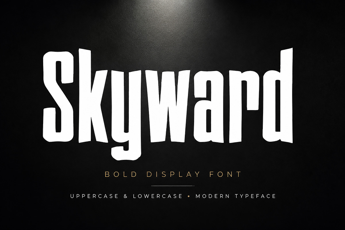 Skyward – Bold Display Typeface, a Slab Serif Font by Wow Magic (Photo 1 of 5)