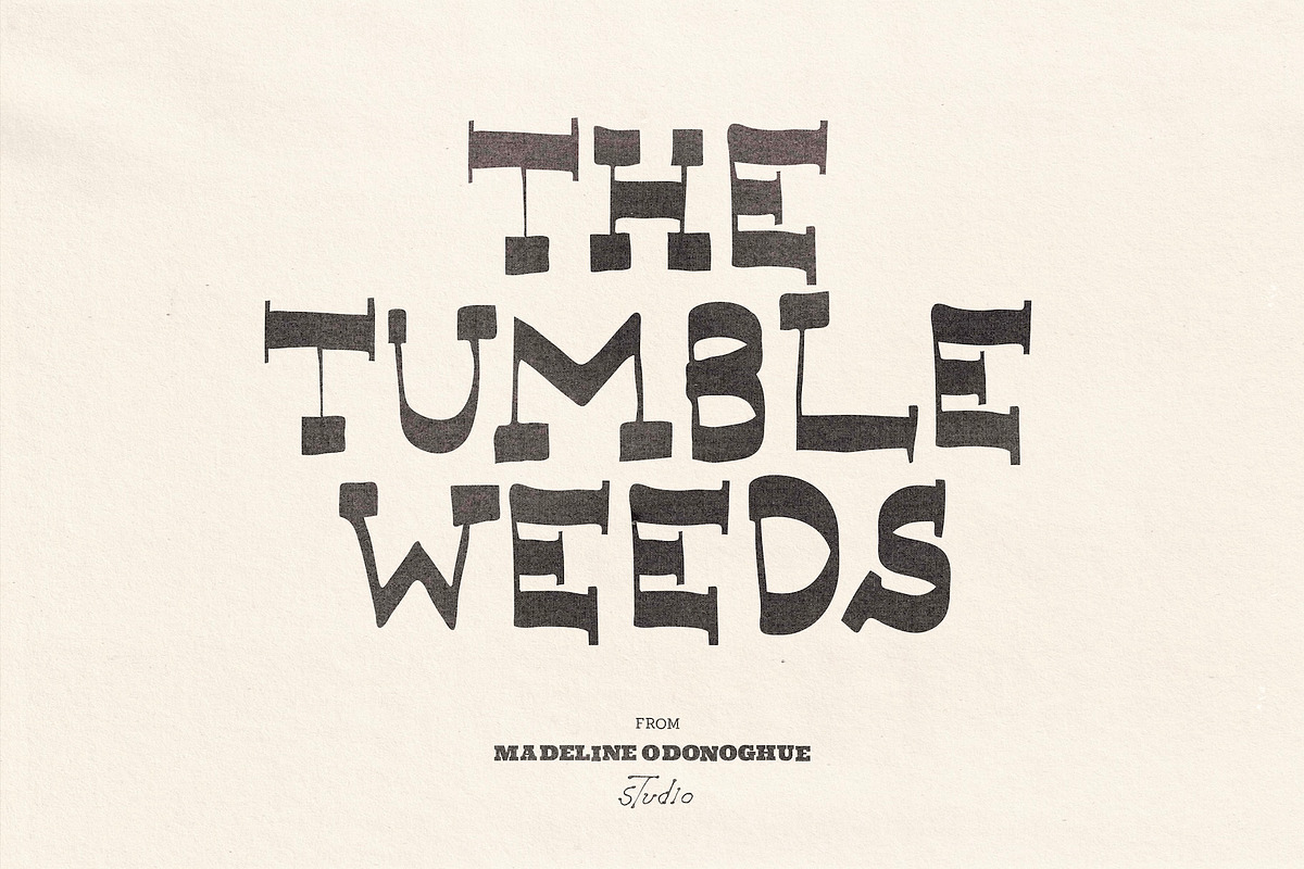 Tumbleweed Hand Drawn Western Font, a Handwritten Font by Madeline ODonoghue Design (Photo 14 of 14)
