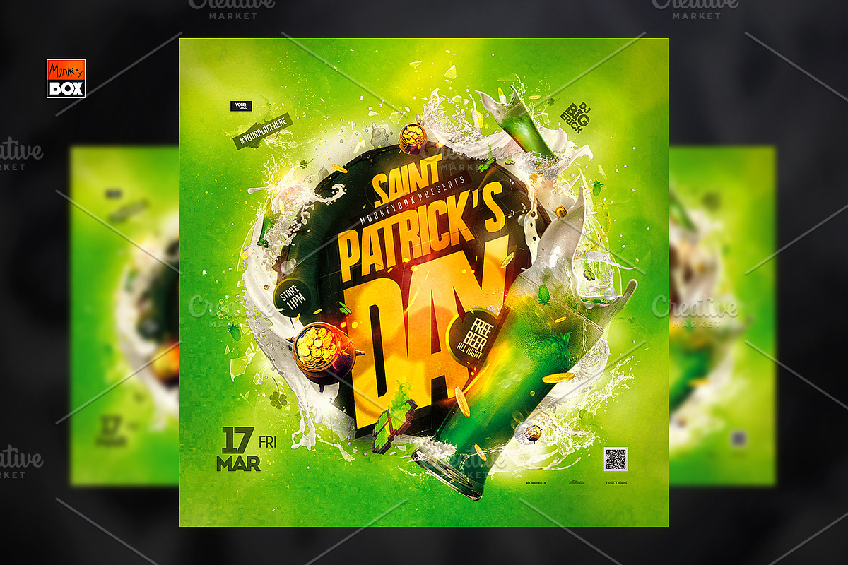 Saint Patricks Day Flyer, a Flyer Template by MonkeyBOX (Photo 1 of 3)