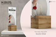 50 PSD Table Tent Mockup Collection, a Mockup by JAZZ STUDIO (Thumbnail 3 of 7)