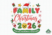 Family Christmas Png, an Illustration by Craft Nest (Thumbnail 1 of 6)