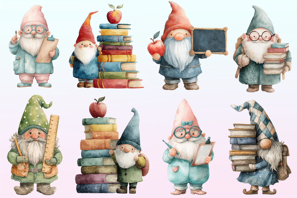Cute Teacher Gnomes Sublimation, a Graphic by CitraGraphics (Photo 2 of 4)