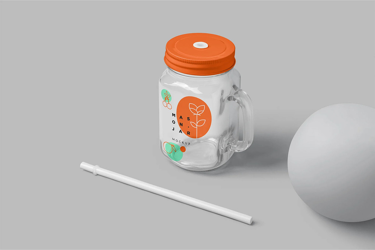 Mason Jar Mockups, a Packaging Mockup by megostudi0 (Photo 2 of 7)