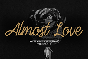 Almost Love Handwritten Font