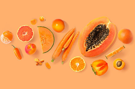 Orange fruit and vegetables, a Food & Drink Photo by StudioPhoto