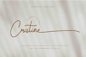 Cristine - Handwritten Font